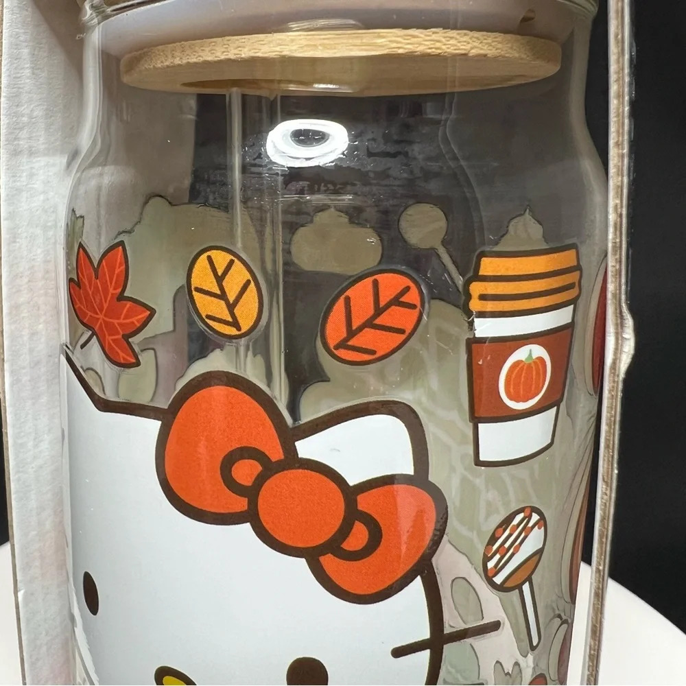 Sanrio Hello Kitty Fall Season Pumpkin Spice Autumn Tumbler w/Bamboo Lid - Picture 6 of 12